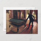 Caillebotte: Billard Postkarte (Vorne/Hinten)