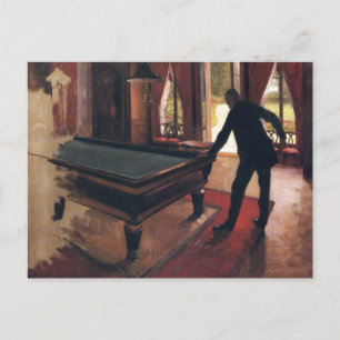 Caillebotte: Billard Postkarte