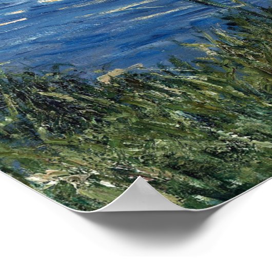 Caillebotte - Boot auf dem Festland auf der Seine Poster (Ecke)