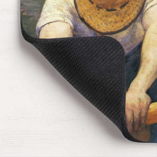 Caillebotte: Boote rudern auf den Jerres Mousepad (Ecke)