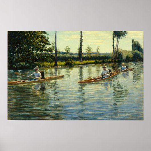 Caillebotte - Bootfahren auf den Yerres Poster (Vorne)