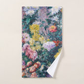 Caillebotte - Chrysanthemen, weiß und gelb Badhandtuch Set (Handtuch)