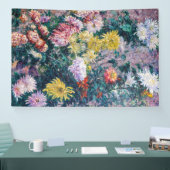 Caillebotte - Chrysanthemen, weiß und gelb Banner (Messe)