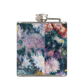 Caillebotte - Chrysanthemen, weiß und gelb Flachmann (Rückseite)