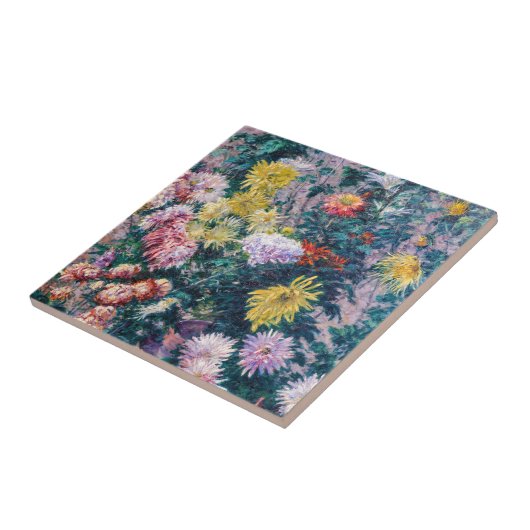 Caillebotte - Chrysanthemen, weiß und gelb Fliese (Seite)