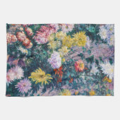 Caillebotte - Chrysanthemen, weiß und gelb Geschirrtuch (Horizontal)