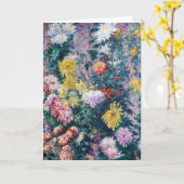 Caillebotte - Chrysanthemen, weiß und gelb Karte (Gelbe Blume)