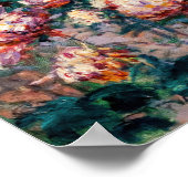 Caillebotte - Chrysanthemen, weiß und gelb Poster (Ecke)