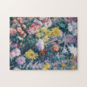Caillebotte - Chrysanthemen, weiß und gelb Puzzle (Horizontal)