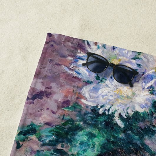 Caillebotte - Chrysanthemen, weiß und gelb Strandtuch (Beispiel)