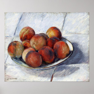 Caillebotte - Der Pfirsich-Teller Poster