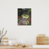 Caillebotte - Der Weg im Garten Poster (Küche)