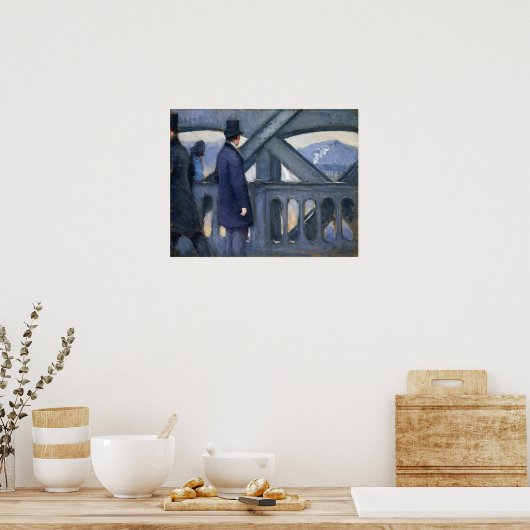 Caillebotte - Die Brücke von L'Europe Sketch Poster (Küche)