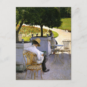 Caillebotte - Die Orangenbäume Postkarte