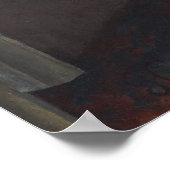 Caillebotte - Ein junger Mann an seinem Fenster Poster (Ecke)