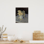 Caillebotte - Gelbe Rosen in einer Vase 1882 Poster (Küche)