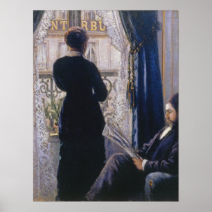Caillebotte - Innenministerin am Fenster Poster