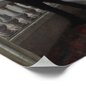 Caillebotte - Junger Mann an seinem Fenster (1876) Poster (Ecke)