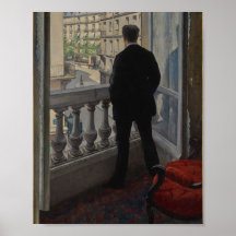Caillebotte - Junger Mann an seinem Fenster (1876)