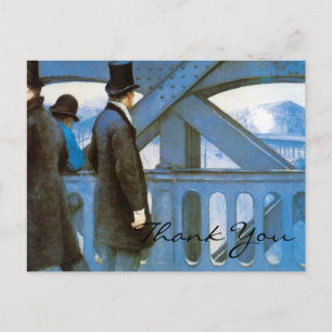 Caillebotte Le Pont de l'Europe Postkarte