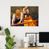 Caillebotte - Oarsmen, beliebtes Gemälde, Poster (Heimbüro)