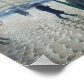 Caillebotte Paris Street Rainy Day Malerei Poster (Ecke)