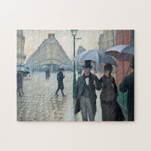 Caillebotte Paris Street Rainy Day Malerei Puzzle
