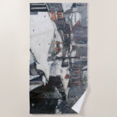 Caillebotte - Rooftops im Schnee Strandtuch (Vorderseite)