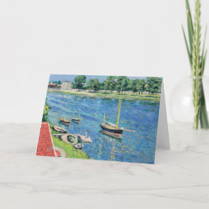 Caillebotte - Seine bei Argenteuil, Boote vor Anke Karte