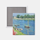 Caillebotte - Seine bei Argenteuil, Boote vor Anke Magnet (Vorderseite/Rückseite)