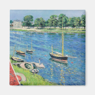 Caillebotte - Seine bei Argenteuil, Schiffe vor An Magnet