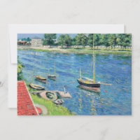 Caillebotte - Seine in Argenteuil, Boote vor Anker