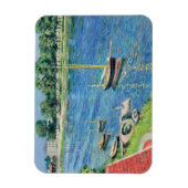 Caillebotte - Seine in Argenteuil, Boote vor Anker Magnet (Vertikal)