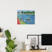 Caillebotte - Seine in Argenteuil, Boote vor Anker Poster (Heimbüro)