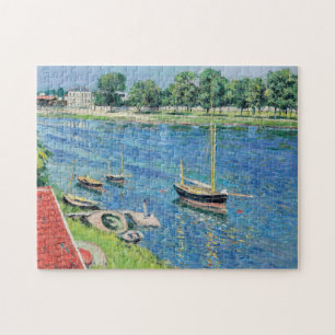 Caillebotte - Seine in Argenteuil, Boote vor Anker Puzzle
