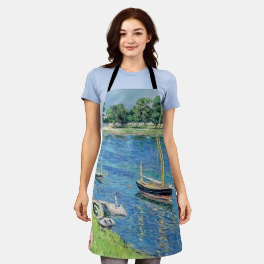 Caillebotte - Seine in Argenteuil, Boote vor Anker Schürze (Getragen)