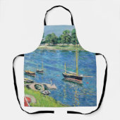 Caillebotte - Seine in Argenteuil, Boote vor Anker Schürze (Vorderseite)