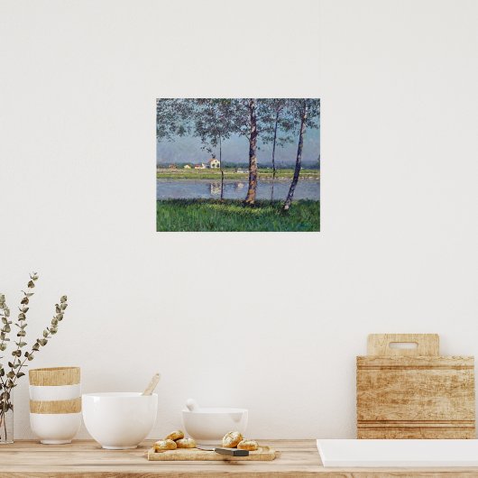 Caillebotte - Seine-Küste bei Gennevilliers Poster (Küche)