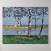Caillebotte - Seine-Küste bei Gennevilliers Poster (Vorne)
