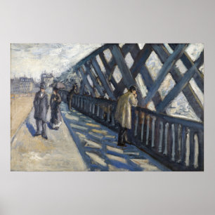 Caillebotte - Studie für die Brücke von Europa Poster