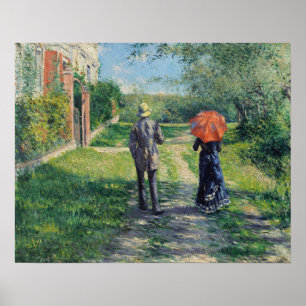 Caillebotte - Weg 1881 Poster