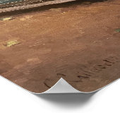 Caillebotte - Yerres Pluie Poster (Ecke)