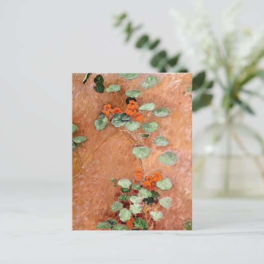 Caillebotte's Nasturces Postkarte (Stehend Vorderseite)