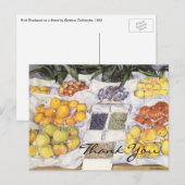 Caillebottes Obststand Postkarte (Vorne/Hinten)
