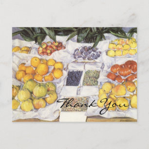 Caillebottes Obststand Postkarte