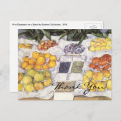 Caillebotte's Obstständer Postkarte (Vorne/Hinten)