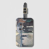 Caillebotte's Rue de Paris, temps de pluie Gepäckanhänger (Vorderseite Vertikal)