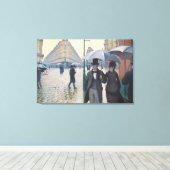 Caillebotte's Rue de Paris, temps de pluie Leinwanddruck (Insitu (Holzboden))