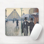 Caillebotte's Rue de Paris, temps de pluie Mousepad (Mit Mouse)