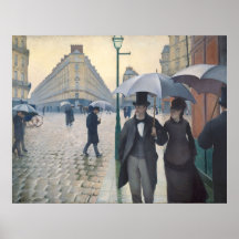 Caillebotte's Rue de Paris, temps de pluie